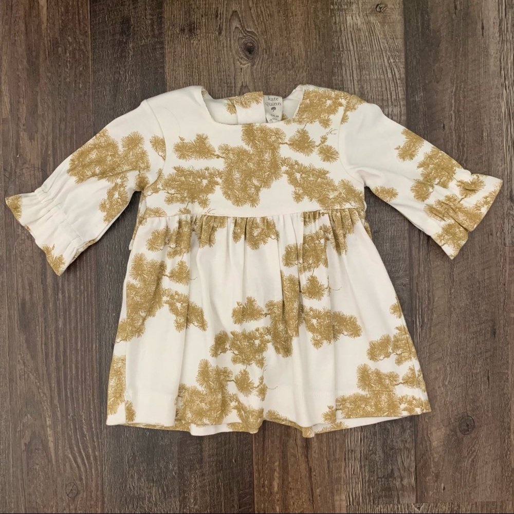 Kate Quinn Mustard Flower Dress